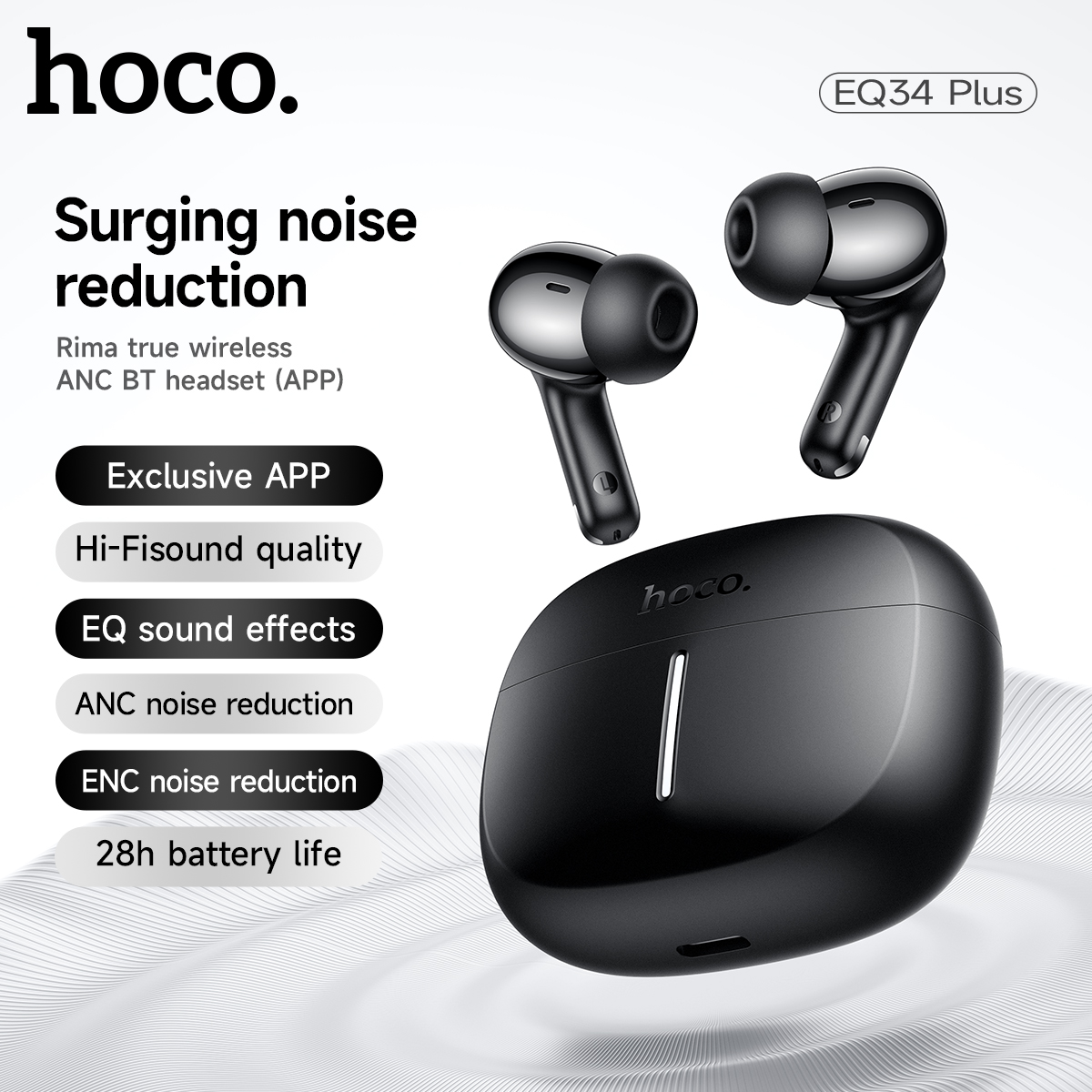 Earbuds Anc Wireless - Auriculares HOCO ANC con reducción activa